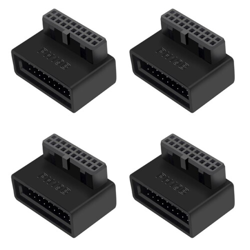 4X PH19B USB 3.0 Interne Header USB3.0 19/20P Socket 90 Graden Adapter Converter voor Computer Moederbord