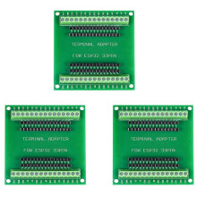 3X Placa de ExpansióN ESP32 Placa de ConexióN GPIO de 30 Pines Compatible con Placa de Desarrollo ESP32 de 30 Pines