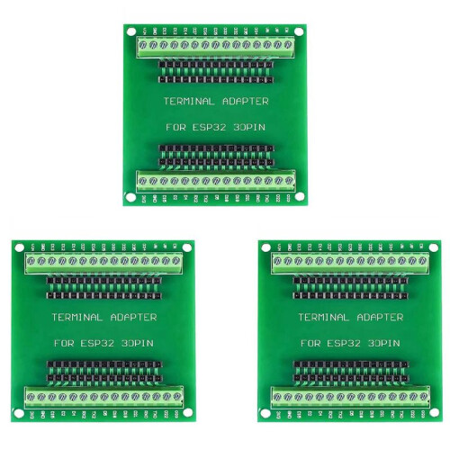 3X ESP32 Expansion Board 30Pin GPIO Breakout Board Compatible with 30 Pins ESP32 Development Board