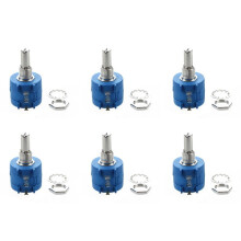6X 3590S-2-103L 10K Ohm 10-Tours Rotatif Fil Enroule Potentiometre de Precision