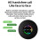 2X  Speaker Waterproof Bathroom Audio Wireless Shower Speakers RGB Light  Suction Cup Speaker, Black 6
