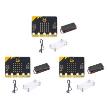3X BBC Microbit Go Start Kit Micro:Bit BBC DIY Projects Programmable Learning Development Board with Protective Shell