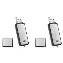 2X 32G USB Voice Recorder USB Flash Drive Rechargeable Digital Voice Audio Recorder for PC Meeting Interview Recording
