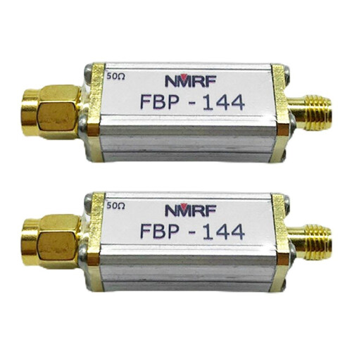 2X 144MHz 2M Band Pass Filter Bandpass Filter SMA Interface Bandwidth for RFID Receiver