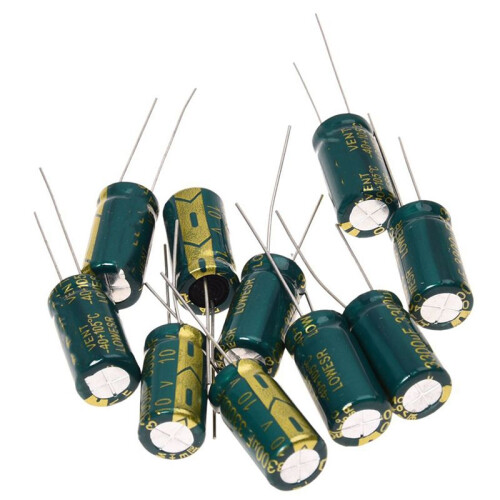 50Pcs 10V 3300UF Motherboard Electrolytic Capacitor Radial 1