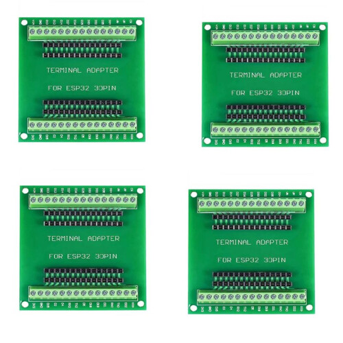 4X ESP32 Expansion Board 30Pin GPIO Breakout Board Compatible with 30 Pins ESP32 Development Board