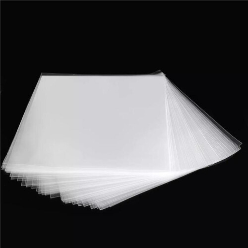 200 PCS OPP Gel Record Capa Protetora para Toca-Discos LP Vinil Record Bag Flat Open 1
