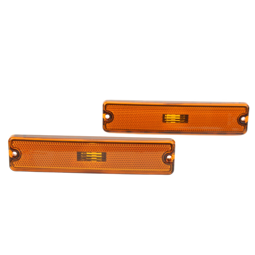Pair Car Side Marker Shade 56001424 For Jeep Yj 1987-1995 Light/Yellow 9401384078004