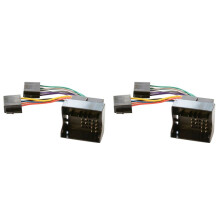 2X Câble de Commutation Adaptateur ISO D'Autoradio pour Astra H Corsa C Antara Combo Meriva Zafira pour Agila Movano