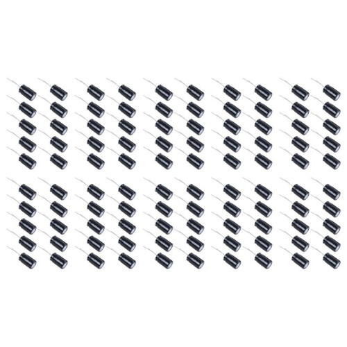 100 Pcs 22uF 400V 105C Radial Electrolytic Capacitors Black 13mm X 21mm