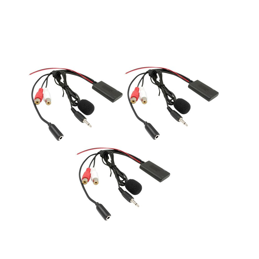 3X Universal Car Radio 3.5Mm Rca Audio Aux Input Microphone Cable For For For For 6031598848068