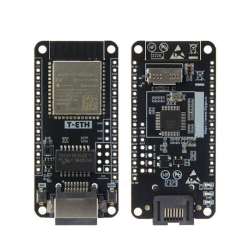 2X T-ETH-Lite Development Board W5500 Ethernet Module ESP32-S3-WROOM Support TF Expandable Power POE Shield H674 1