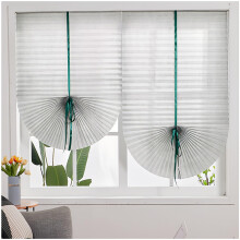 Cordless Pleated Shades 2Pack NoDrill Adhesive Gray 60x180cm 23.6x70.8in Light Filtering Privacy Window Coverings