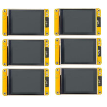 6X NerdMiner V2 2,8 Inch Display BTC Solo Lottery Nerd Miner 56KH/S Crypto Bitcoin Miner Solo Mining Machine