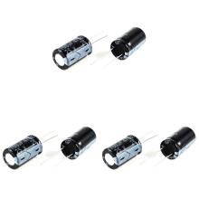 6 Pcs 4700uF 25V 105C Radial Electrolytic Capacitors Black 26x16mm
