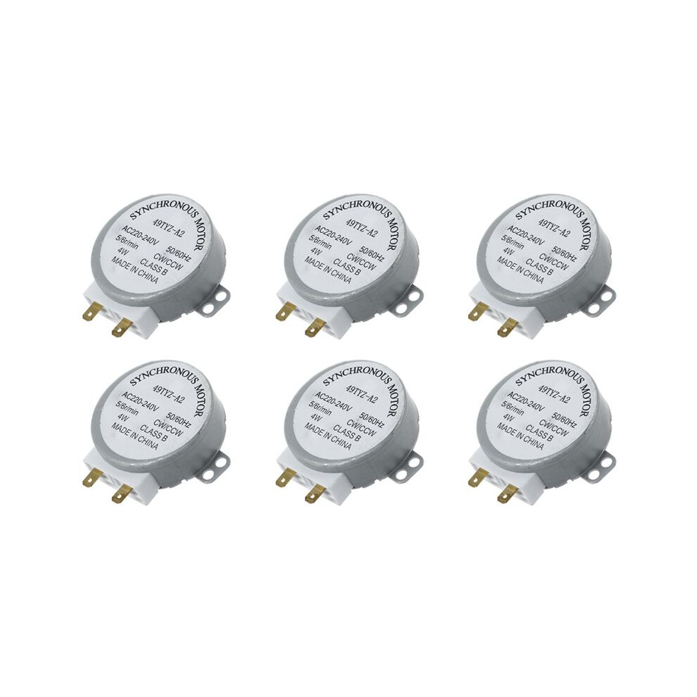 6X Ac 220-240V 50/60Hz 5/6Rpm 4W Turntable Synchronous Motor For Miniwave Oven 6133606749654