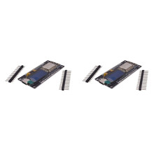2X ESP8266 Development Board with 0.96 Inch OLED Display,CH-340,ESP-12E WiFi Module for IDE/Micropython