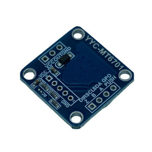 2X Encodeur Magnétique MT6701 Module de Capteur de Mesure D'Angle D'Induction Magnétique 14 Bits Haute Précision Peut Remplacer AS5600 1