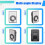 2X  Music MP3 Player with USB Cable with Headphones Black 10