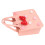 Reusable Felt Gift Bag with Bow Pink 13