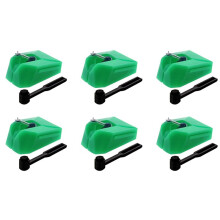 6X Platenspelernaaldvervanging voor AT-VMN95E Stylus, Elliptische Draaitafelnaald voor AT-LP120X