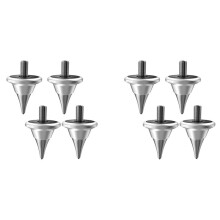 8X Piedini di Isolamento per Altoparlanti, Piedini Ammortizzatori A Cono per Giradischi HiFi Audio, Registratore AMP M8, Argento