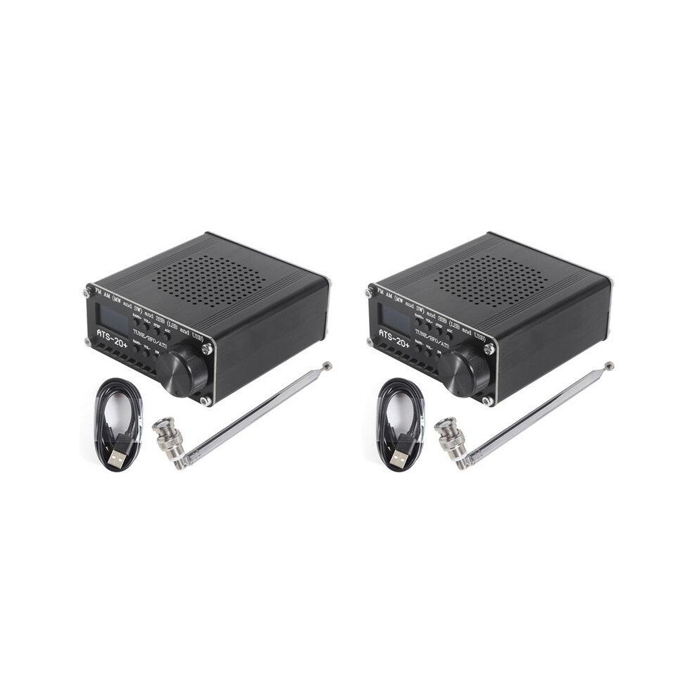 2X Si4732 Ats-20+ Ats20 Portable Shortwave Radio Receiver Dsp Sdr Receiver Fm Am (Mw Sw) And Ssb (Lsb Usb) With Antenna 6031188514540