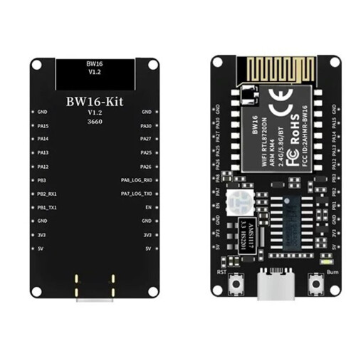 2X BW16-Kit Ontwikkelingsbord RTL8720DN Dual-Band Wi-Fi Laagvermogen  BLE Module Type-C Interface