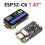2X Placa de Desenvolvimento ESP32-C6 com ST7789 LCD de 1,47 Polegadas WiFi6 LVGL HMI -Port e RGB-LED Não Soldado 2