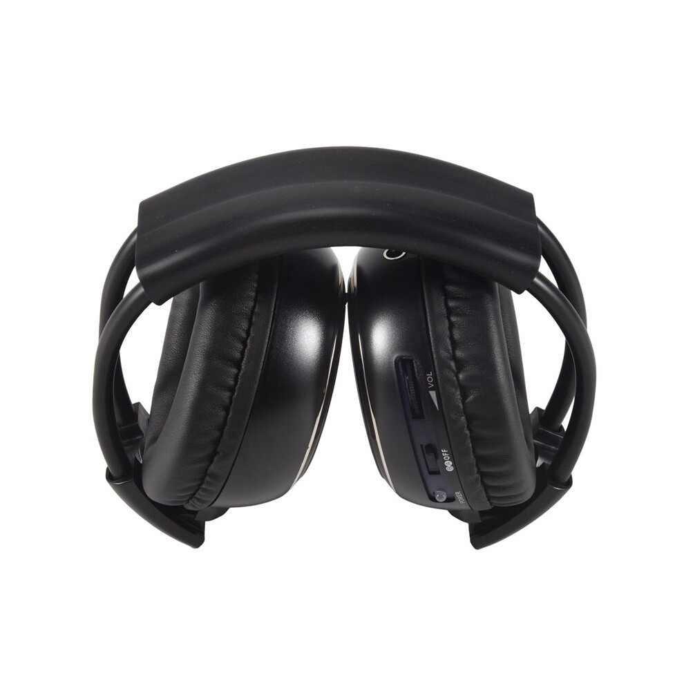 2 X Double Infrared Stereo Wireless Headphone Headset Ir Car Dvd Player Headrest Black 4713958098055