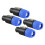 Speaker Plug Twist Lock 4 Pole Speaker Plug Compatibile Con Neutrik Speakon Nl4Fc, Nl4Fx, Nlt4X, Nl2Fc - 4 Pack 2