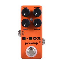 MOSKY B-Box Elgitarr Preamp Overdrive Effektpedal Full Metal Shell True Bypass