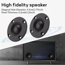 Tweeter Speaker 6 Ohm 30W Hifi Soft Dome Silk Film Treble Loudspeaker Neodymium Toothed Heat Sink 2Pcs