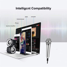 Microphone with Omnidirectional Stereo Mic for Voice Recording,Chatting and Singing Phone,Android ()