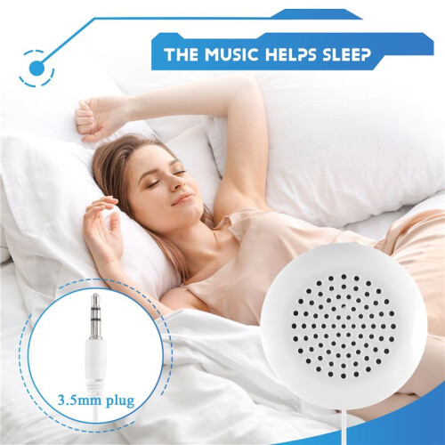 White 3 5mm Pillow Speaker For   CD Radio MP3 Player GL 2