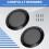 2Pcs 4 Inch Speaker Speaker Grille Speaker Face Shield Replaceable Round Speaker Protection Grille 2