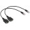 Headset Adapter RJ9 Plug Dual 3.5 Mm Audio Socket Socket To Plug RJ9 Plug Adapter Converter Cable for Telephone 1
