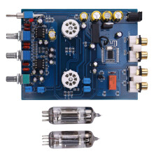 NE5532 DC12V2A 4.2 HIFI Preamp 6J5 Home Audio Tube Amplifier Fever Bile Preamp Tone Board 470UF/25V