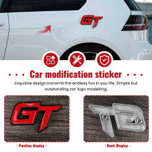 3d  Logo Car Sticker Fashion Car Decor Sticker For  Mustang Focus 2 3 Fiesta Ranger Mondeo Mk2 Red+Black