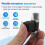 Microfono Jack da 3,5 Mm Microfono Stereo Portatile per Telefono Microfono di Registrazione per Smartphone 3