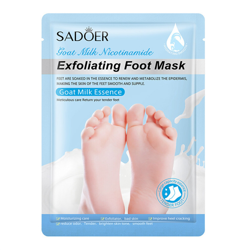 Blue (1 Pair, ) Moisturizing Foot Masks Exfoliating Hydrating Foot Mask For Dry Cracked Feet And Daily Foot Care