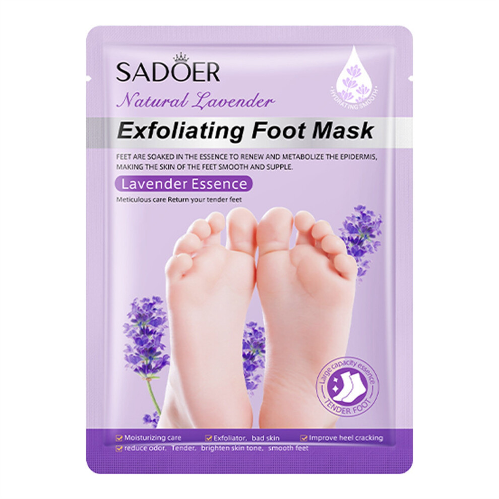 Purple (1 Pair, ) Moisturizing Foot Masks Exfoliating Hydrating Foot Mask For Dry Cracked Feet And Daily Foot Care