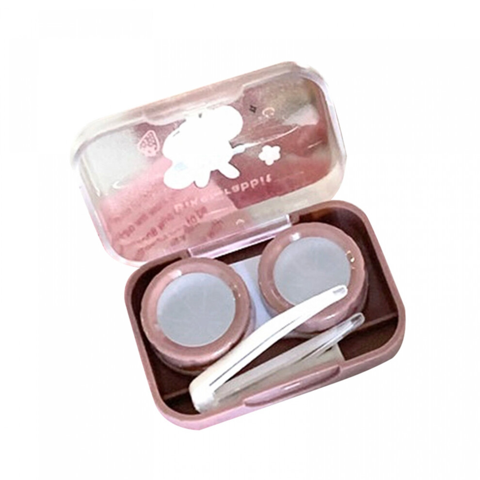 Purple (6Cmx5cmx2cm, ) [Authorized] Sanrio My Melody Contact Lens Case Travel Size Cute Contact Lenses Applicator Removal Tool Kit