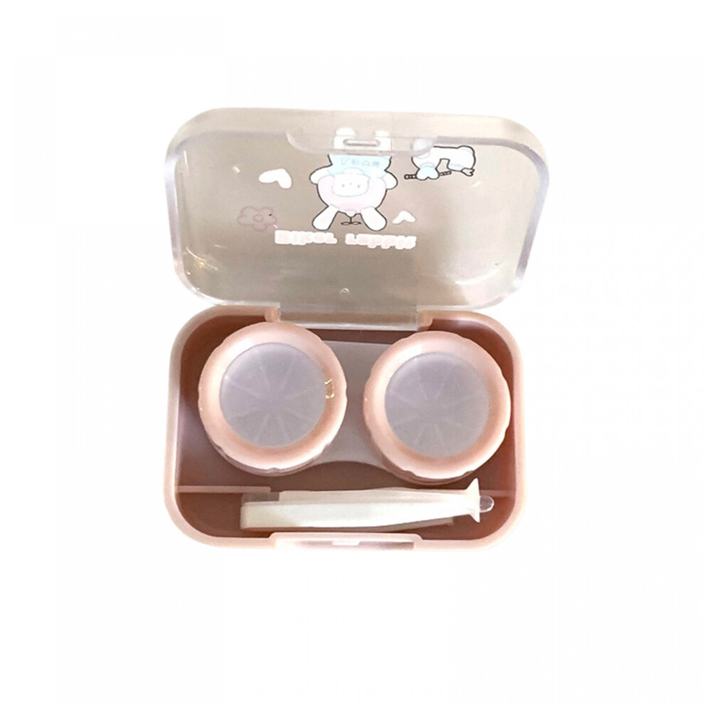 Pink (6Cmx5cmx2cm, ) [Authorized] Sanrio My Melody Contact Lens Case Travel Size Cute Contact Lenses Applicator Removal Tool Kit