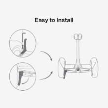 für   Self-Balancing Scooter StäNder, Klappbarer Tragbarer StäNder für  S Schwarz und Weiß