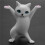 Dance Cat Supporto per Cuffie Wireless Supporto per Penna Supporto per Cuffie per AirPods 1And2 e Pro Desktop Display (Bianca) 1