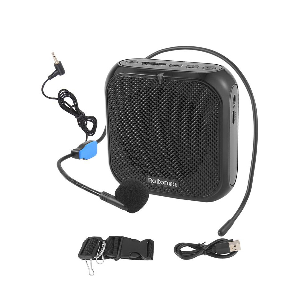Rolton Portable Voice Amplifier, Megaphone Booster With Microphone Loudspeaker Personal Pa System For Voice Amplification 6132286710015