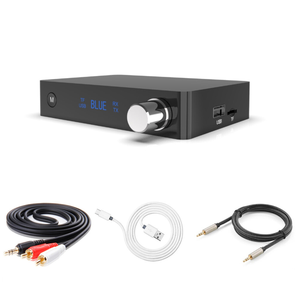 Digital Display 5.0 Adapter, Transmitter And Receiver,3.5Mm Aux, Rca Output, U Disk Tf Card Playback A 6031137395657