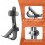 3 Pcs Adjustable Clip Drum Clip Shockproof Mount Microphone Clamp Drum Mount Microphone Holder Accessories 4