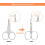 Extra Fine Curved Blade Cuticle Scissors, Professional Manicure Grooming Tool 3